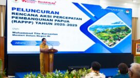 Mendagri Muhammad Tito Karnavian pada acara Peluncuran RAPPP Tahun 2025–2029 di Kantor Kementerian Perencanaan Pembangunan Nasional (PPN)/Badan Perencanaan Pembangunan Nasional (Bappenas), Jakarta, Selasa (16/12/2025) / Istimewa