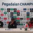 Kubu Persipura pada konferensi pers jelang laga vs Persela / Istimewa