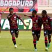 Selebrasi pemain Persipura 