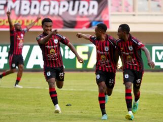 Selebrasi pemain Persipura 