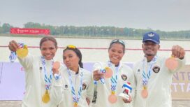 Empat Pedayung asal Papua peraih medali di SEA Games 2025 / Instagram Stevani Ibo 