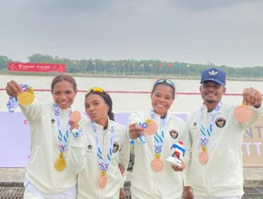 Empat Pedayung asal Papua peraih medali di SEA Games 2025 / Instagram Stevani Ibo 