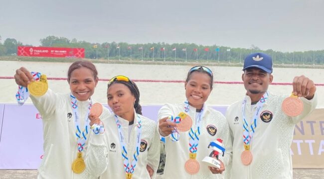 Empat Pedayung asal Papua peraih medali di SEA Games 2025 / Instagram Stevani Ibo 