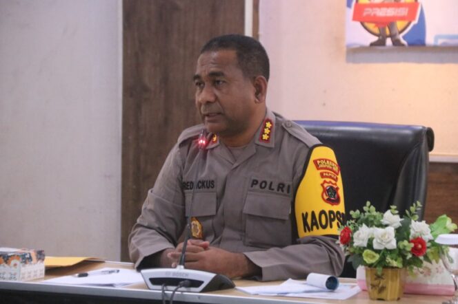 
					Kapolresta Jayapura Kota, Kombes Pol. Fredrickus W. A. Maclarimboen / dok Polresta Jayapura Kota