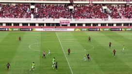 Laga Persipura vs PSS di Stadion Lukas Enembe / Euforia.id