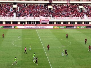 Laga Persipura vs PSS di Stadion Lukas Enembe / Euforia.id