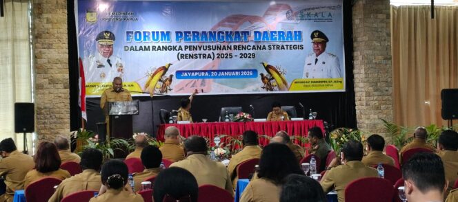 
					Kegiatan Forum Perangkat Daerah Penyusunan Renstra yang digelar di Hotel Aston Jayapura / Istimewa