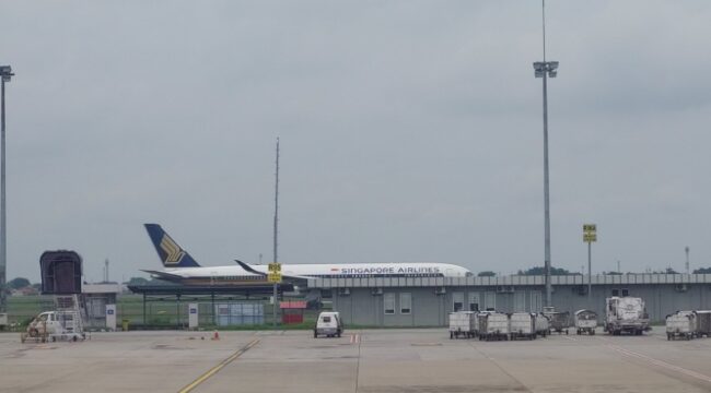 Pesawat Singapore Airlines di Bandara Soekarno Hatta / Euforia.id - Sujarwo