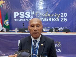 Ketua PSSI Papua, Benhur Tomi Mano / Euforia.id