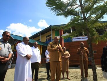 Momen peresmian Bahtera Kristoforus / Istimewa