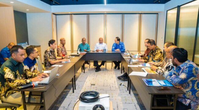 Pertemuan Gubernur Papua, Matius D. Fakhiri dengan PT Angkasa Pura / Istimewa
