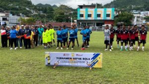 Pembukaan turnamen sepak bola antarkampung Kota Jayapura / Istimewa