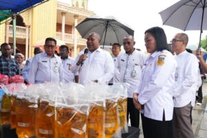 Wagub Papua, Aryoko Rumaropen, buka gerakan pangan murah / Istimewa