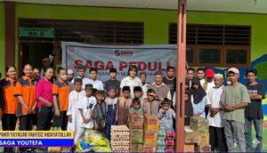 Penyaluran bantuan dari SAGA Group kepada panti dan pondok pesantren / Istimewa