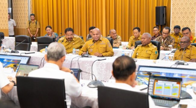 Gubernur Papua, Matius D. Fakhiri melakukan audiensi dengan Direktur Jenderal Perimbangan Keuangan / Istimewa