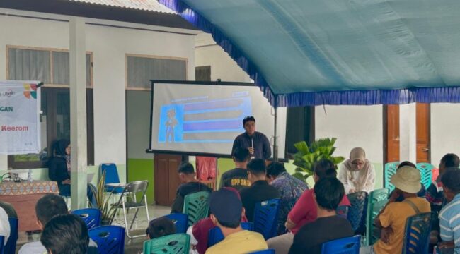 OJK memberikan edukasi literasi keuangan kepada Petani di Keerom / Istimewa