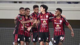 Skuad Persipura saat berselebrasi / Istimewa