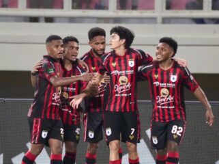 Skuad Persipura saat berselebrasi / Istimewa