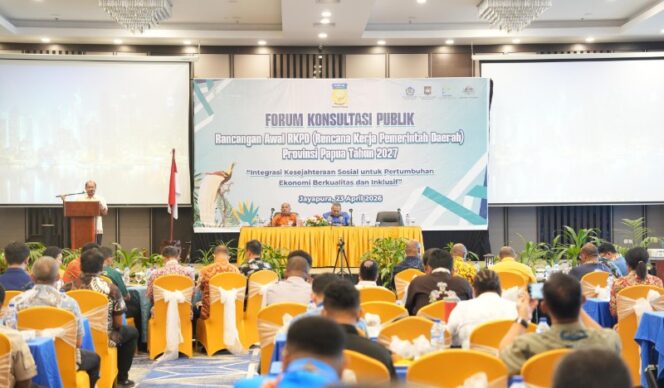 
					Forum Konsultasi Publik RKPD 2027 yang digelar di Jayapura / Istimewa