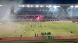 Suasana di Stadion Lukas Enembe setelah berakhirnya laga Persipura vs Adhyaksa / Istimewa
