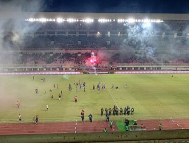 Suasana di Stadion Lukas Enembe setelah berakhirnya laga Persipura vs Adhyaksa / Istimewa