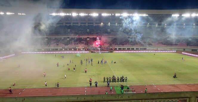 
					Suasana di Stadion Lukas Enembe setelah berakhirnya laga Persipura vs Adhyaksa / Istimewa