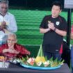 Pendiri Persipura, Pdt Mesach Koibur bersama manajemen dan para petinggi Persipura pada perayaan HUT ke-63 klub / Istimewa