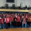 Malam puncak perayaan Hari Pattimura dan pelantikan Ketua Umum serta Badan Pengurus Pusat IKEMAL Papua di GOR Cenderawasih / Istimewa