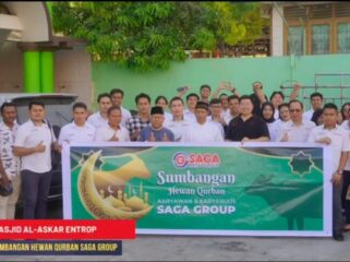 SAGA Group menyalurkan bantuan hewan kurban / Istimewa