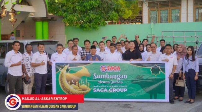 SAGA Group menyalurkan bantuan hewan kurban / Istimewa
