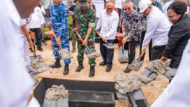 Pelatakan batu pertama Pabrik Pakan Garuda Bumi Papua di Kabupaten Keerom / Istimewa