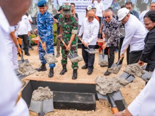Pelatakan batu pertama Pabrik Pakan Garuda Bumi Papua di Kabupaten Keerom / Istimewa
