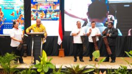 Gubernur Matius D. Fakhiri saat membuka Musorprov KONI Papua 2026 / Istimewa