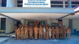 Gubernur Papua, Matius D. Fakhiri saat berkunjung ke Gedung Sarinah, Taman Imbi, Kota Jayapura / Istimewa