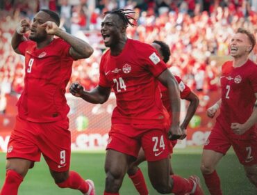 Selebrasi pemain Kanada / Canada Soccer