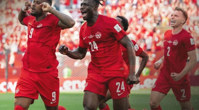 Selebrasi pemain Kanada / Canada Soccer