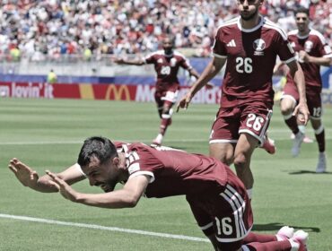 Selebrasi pemain Qatar / Instagram FIFA World Cup