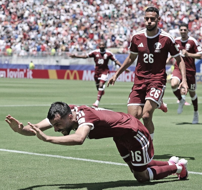 Selebrasi pemain Qatar / Instagram FIFA World Cup
