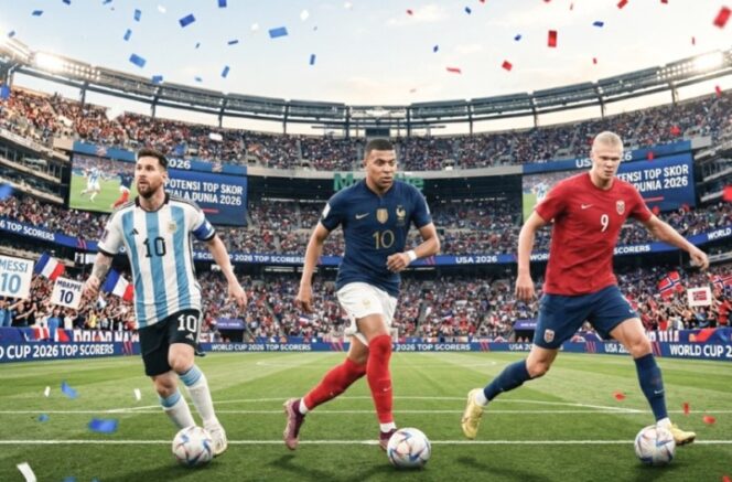 
					Messi, Mbappe, dan Haaland ketatkan perburuan sepatu emas Piala Dunia 2026 
