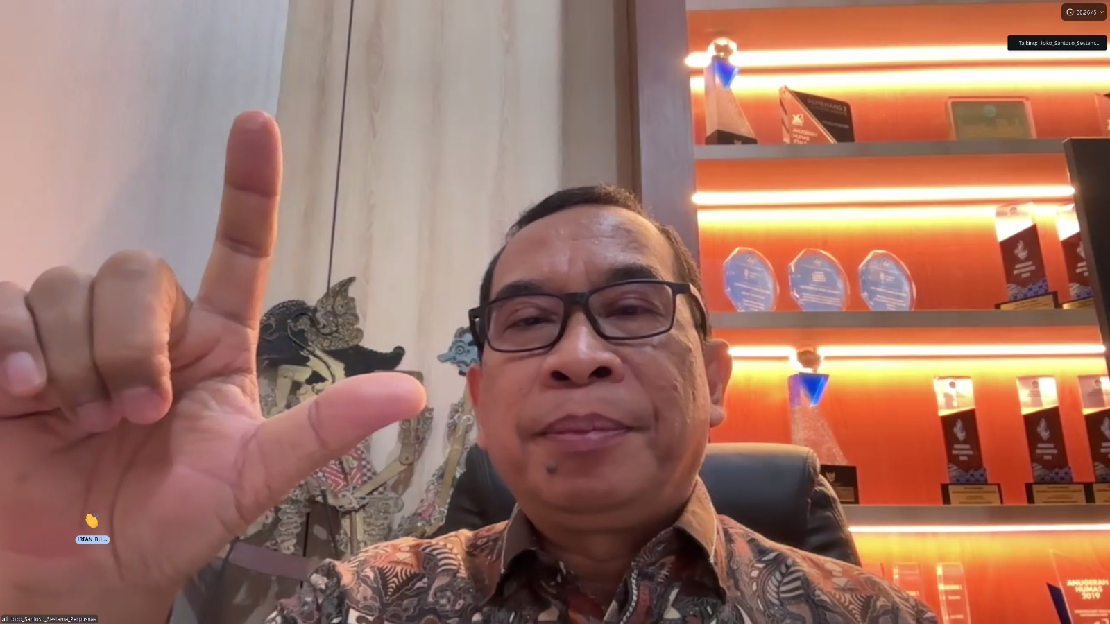 Ketua Umum Pengurus Pusat Ikatan Pustakawan Indonesia (PP IPI), Joko Santoso / dok Perpusnas