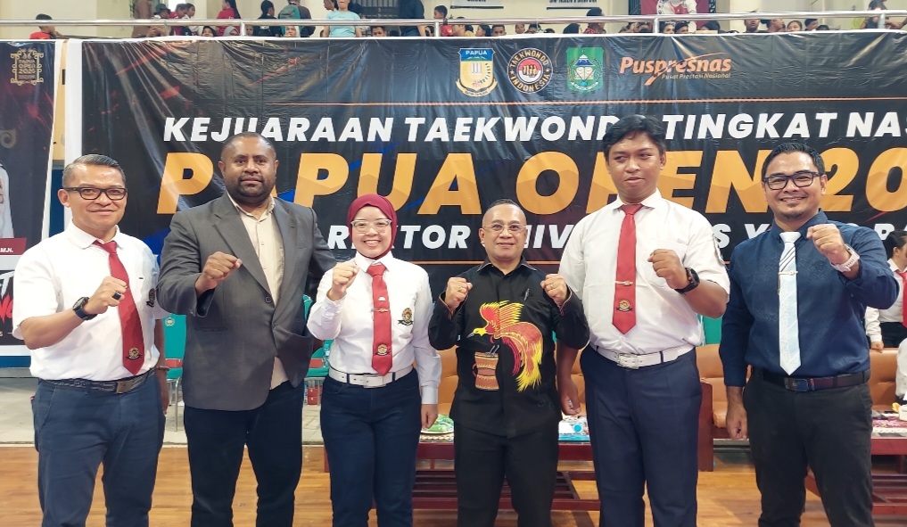 Taekwondo Papua Open Resmi Digelar, Ratusan Atlet Berebut Piala Rektor Uniyap